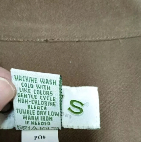 Orvis Women's Full Zip suede feel Jacket Olive Green Tan Size 14 - Picture 6 of 11